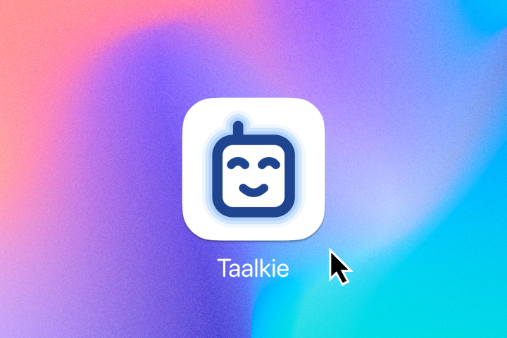 L'application Taalkie prête à être ouverte sur macOS